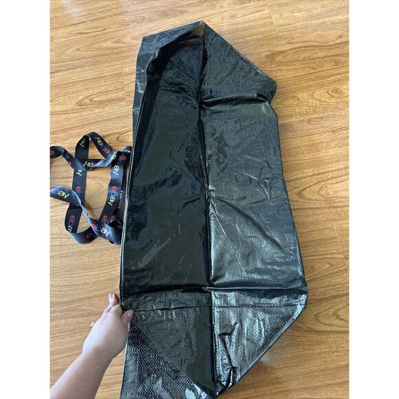 eBay Logo Branded IKEA style Frakta Large Tote Shopping Bag eBayana Shipping - Picture 4 of 7